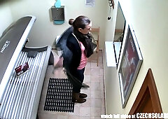 Hidden camera catches Czech beautiful babe masturbating