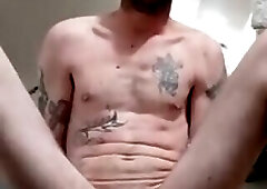 Country guy with toy