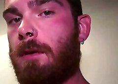 Solo Guy In Tats Whacking Off