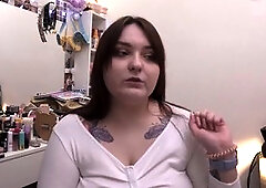 Polly Sweet guides a sissy through anal training and JOI invasion