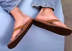 Naughty jock showing his beautiful feet off