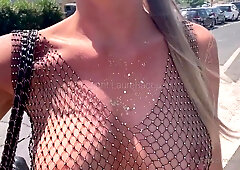 Three Delicious Busty Women Masturbating In The Shower - Threesome