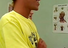 Naughty dildo play hospital threesome