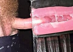 The stud pummels the masturbator stiff and witnesses the love jam shoot inwards