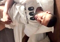 Christopher Vincent takes a big cock and gets pounded hard by his white buddy