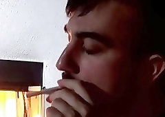 Mason Lear smoking and masturbation solo