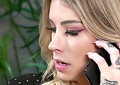 Custodian anal fuck blonde t-girl boss