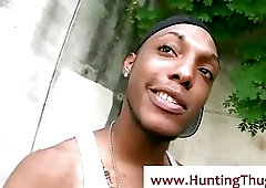 Black beezy sucks white studs cock