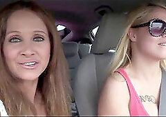 Rio, deepthroat threesome, vacation blowjob car