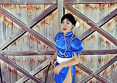 Chun Lis Femdom Cosplay as Fierce Dominatrix