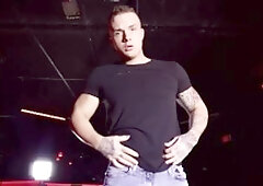 Realitydudes.com - Solo hairless & tattooed Theo Ross masturbation in the club