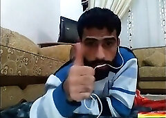 Horny Arab Guy Webcam Cumshot
