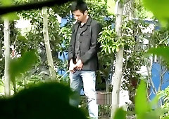 Chinese guys pissing in public part 1