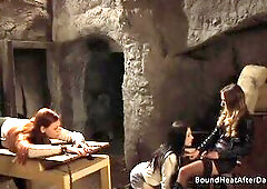 Hot Large Booty Lesbo Thrall Touching And Groaning With Mastix