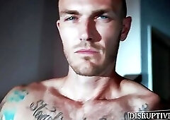 Boxer Christian Wilde drills jock Troy Accola in gym locker room