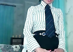 DOMINANT SECRETARY IN GLASSES