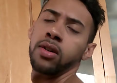 MenOver30 Hot Interracial Couple Passionate Morning Fuck in Kitchen