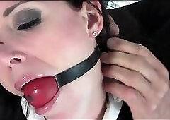 Titty brunette milf bound