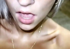 Innocent 18 Year Old College Girl gets HUGE FACIAL from Classmate