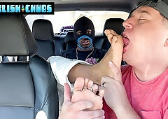 Shy Eddy Goes To A Snyft Ride With Matt To Get Foot Worship