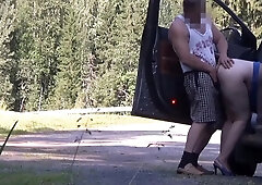 Milf allows stranger to bang her by the side road - Amateur