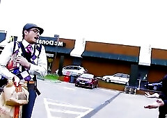 Ebony hair Cougar Wife Pick Up Nerd Male on Street when her spouse is away for Cheating Anal Sex