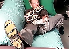 Mikko's irresistible toes and feet are front and center