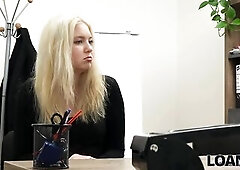 Her entry into my office was like a scene of ennui, carrying golden-haired ambition - lips parted, eyes wide, petticoat just likewise short to be sinl