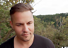 VIP4K. A young lady is having rough sex with 2 huge cocks while her husband is watching and enjoying