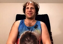 Adam Castle's messy armpit worship in a playful gay JOI session