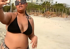 I Meet My Cousins Girlfriend On The Beach And I Fuck Her And Spread My Milk On Her