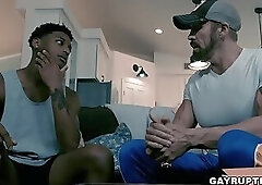 Coach Dallas getting his asshole fucked hard by his player