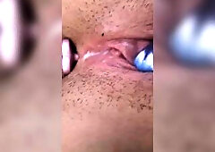 Solo masterbation. Creamy Vagina.