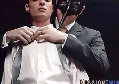 Horny mormon riding dick bareback