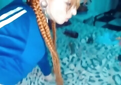 Small cock tranny, small tits solo