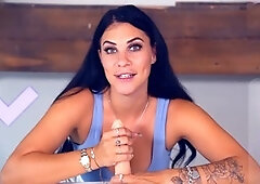 Messy fun with your man meat featuring turbo handjobs