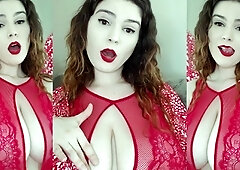 Amateur redhead masturbates then gives a blowjob