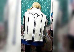 PVC Colette Cosplay Sissy Diaper Sex Toy mittens stuffy hump