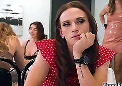 Kasey gets gangbanged from every direction