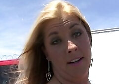 Gangster Ebony Guy Picks Up Golden-haired and Gives Her His Large Rod