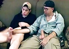 Nerdy gay dilf eats a fresh twink cock