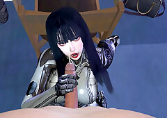 3D Asian MILF with Cosplay Costume Have a Hardcore Sex