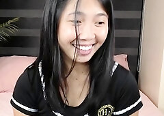 Amateur asian teen licks ass and sucks cock