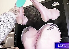 RevealMe -- CURVY PLAYGIRL TICKLED, SPANKED, AND VIBRATED IN SERVITUDE CLIMAX