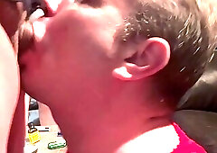 Sissy Gets Face Fucked By Dom Tranny