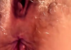 Hairy Ass & Pussy Mature German Squirting With Toy In Hammock, Hubby Jerking Hairy Cock Fucking