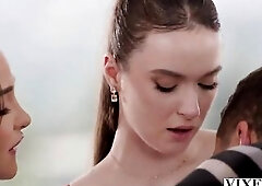 VIXEN Curvy Playgirl Rissa May Likes To Share Her Hubby's Knob With Stunner Hazel Moore