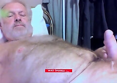 Bearded Daddy Stroking His Meat