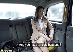 Taxi aged in nylons gets screwed in closeup POV