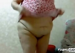 Big-Titted Russian Granny Stefany's Naked Webcam Show
